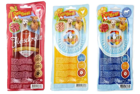 DeliBest sensi hundepølse hest, okse eller kylling